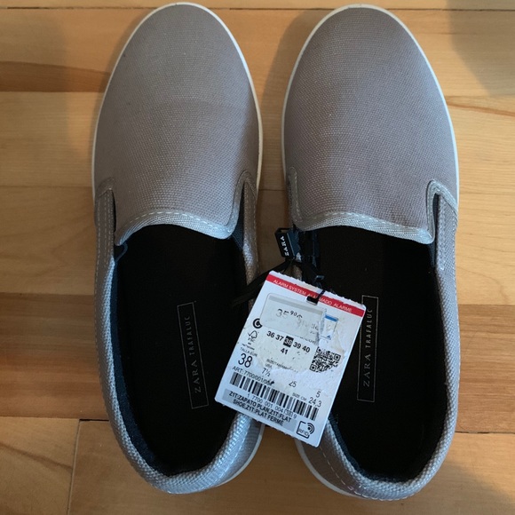 ZARA GREY GLITTER SHOE - Picture 3 of 5